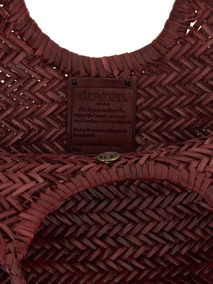 Dragon Diffusion Nantucket Basket Big Borse a Spalla e Tracolla - Bordeaux | 9021815d5da42cd0b992359faebc807f2b1de054