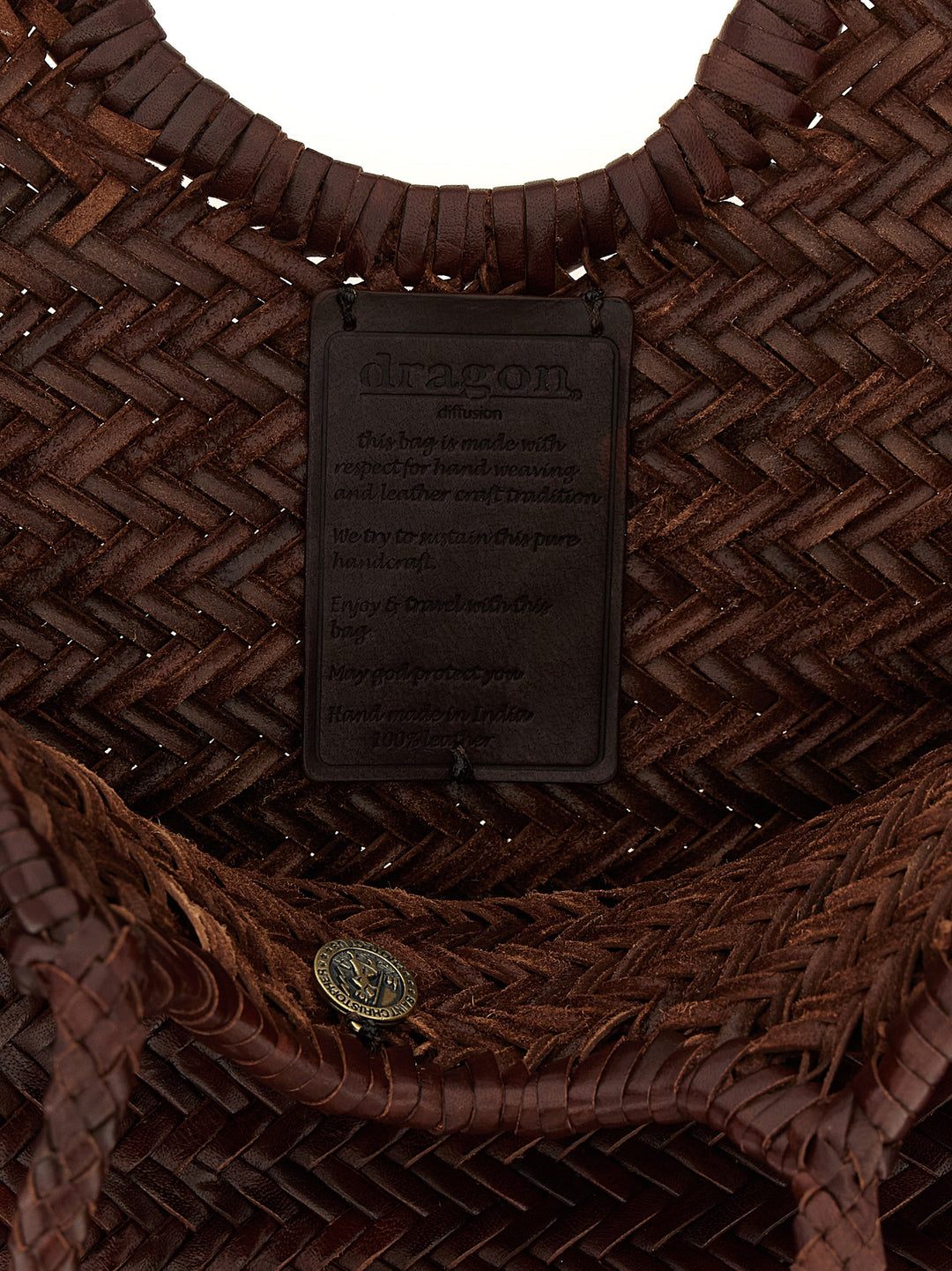 Dragon Diffusion Nantucket Basket Big Borse a Spalla e Tracolla - Marrone | 36ec16868f9af7d10c8c080fcba0bd71e43d6dbc