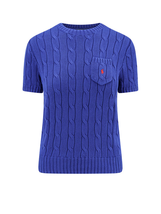 Cotton Sweatshirt With Embroidered Logo