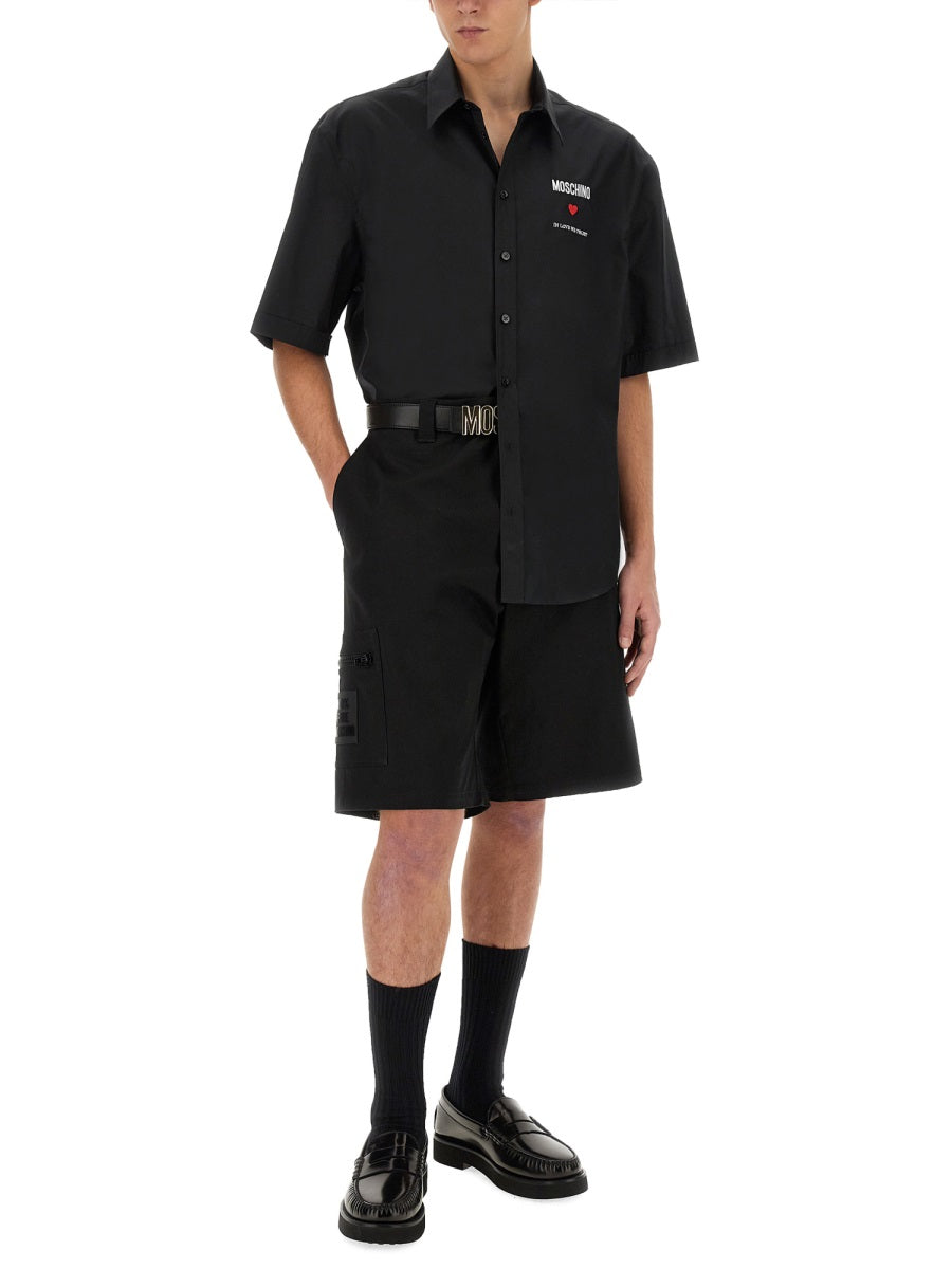 Moschino Shorts - Black | 6b999bbfaa299e53c5c38192ae711a07cb9722c0