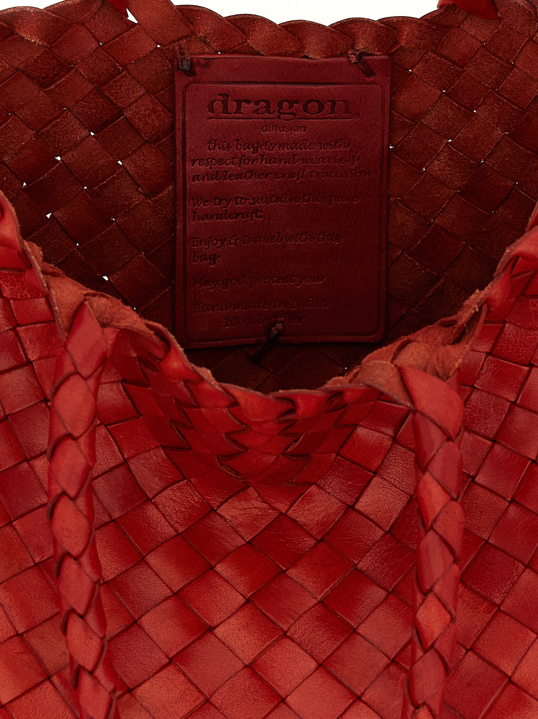 Dragon Diffusion Santa Croce Small Borse a Mano - Rosso | 744e4f8c7607df7f843faf736dc8a811d61af10c