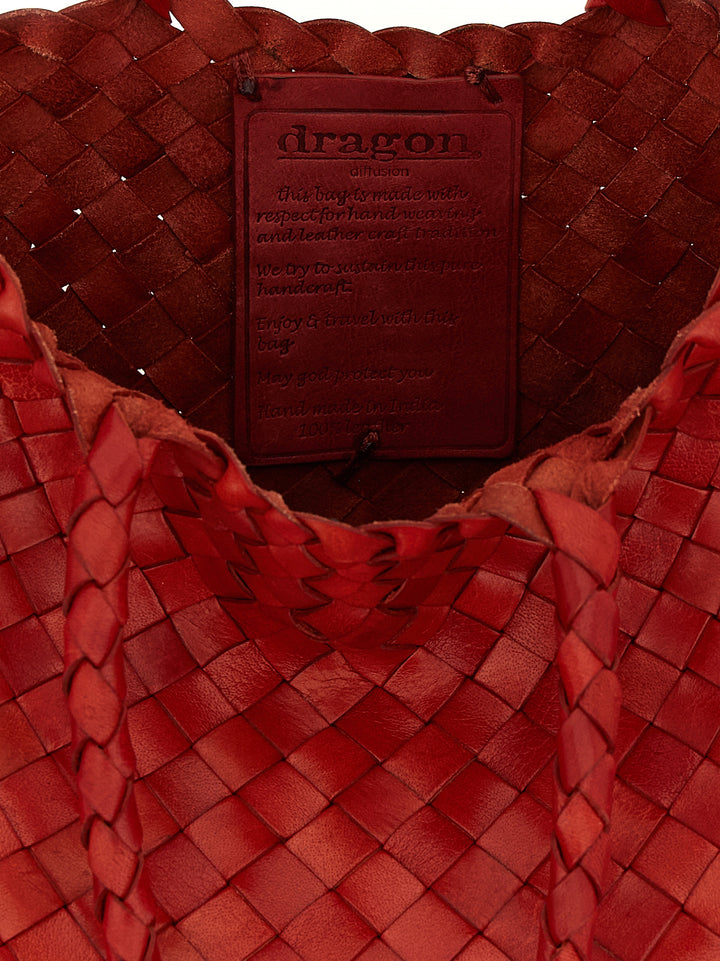 Dragon Diffusion Santa Croce Small Borse a Mano - Rosso | 744e4f8c7607df7f843faf736dc8a811d61af10c