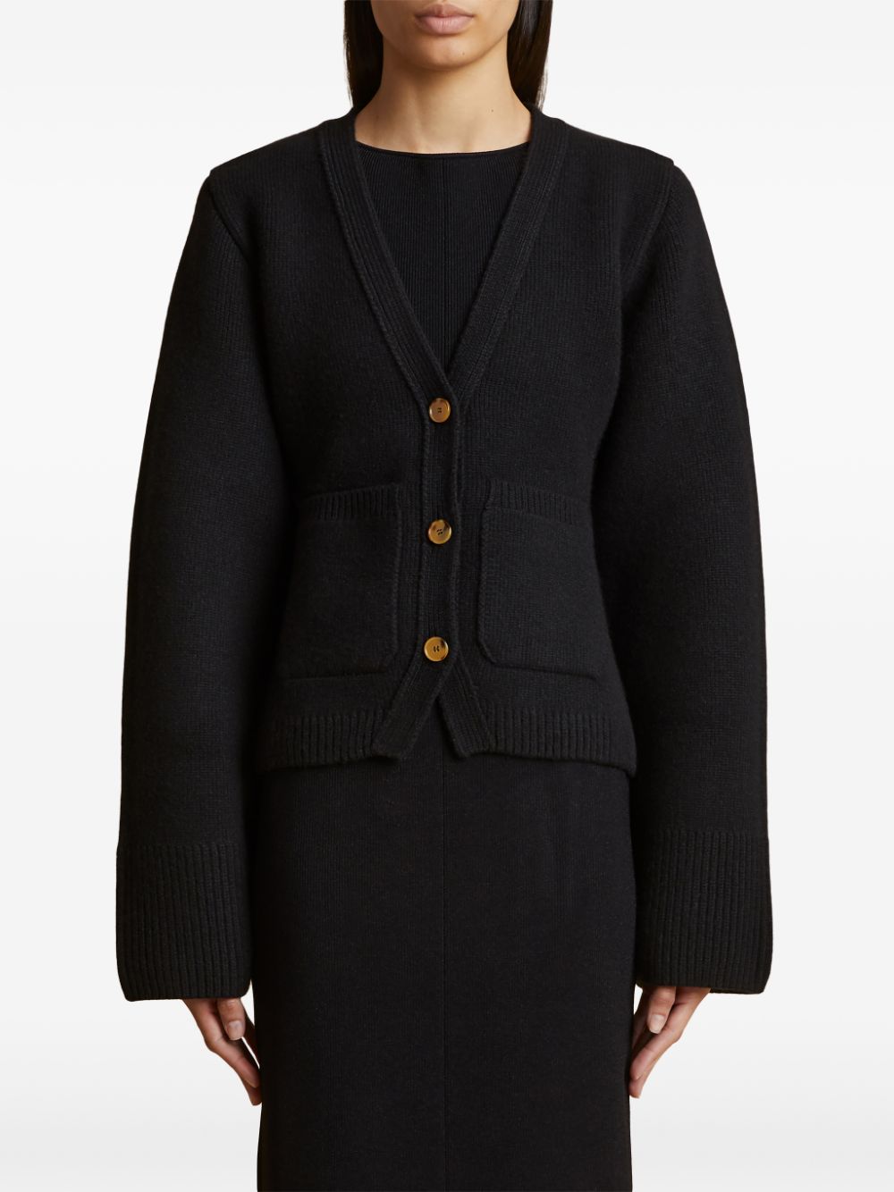 Khaite Cardigan - Nero | fe482c7890a2e52b1a2826043b4cbfa0c7159596