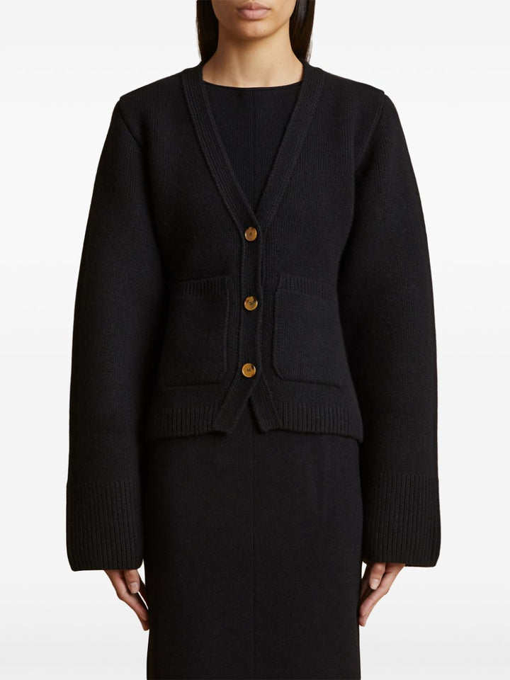 Khaite Cardigan - Nero | fe482c7890a2e52b1a2826043b4cbfa0c7159596