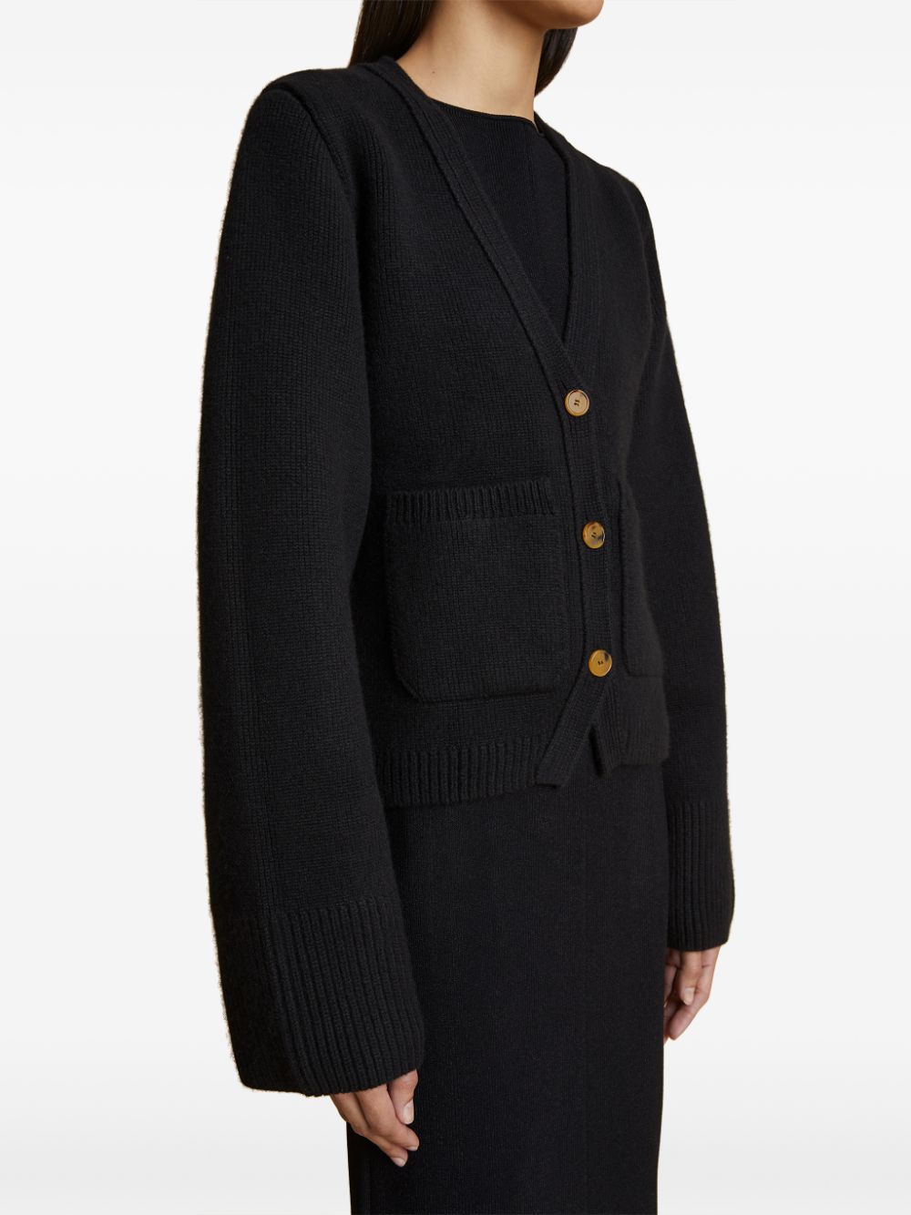 Khaite Cardigan - Nero | 2c491c7179e684b6f65ee6793a039c9457e51118