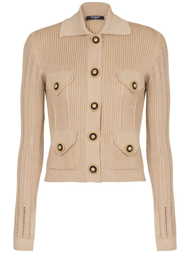 Balmain Cardigan - Marrone | 6feabbcf6b3bf63ac485623e5be1798039ad5a2a