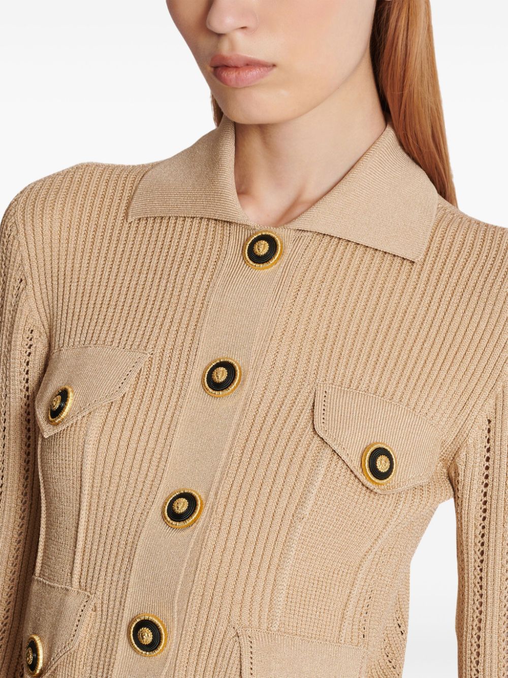 Balmain Cardigan - Marrone | 13107c5dc197c8ee7d4ecc60652623633b99536b