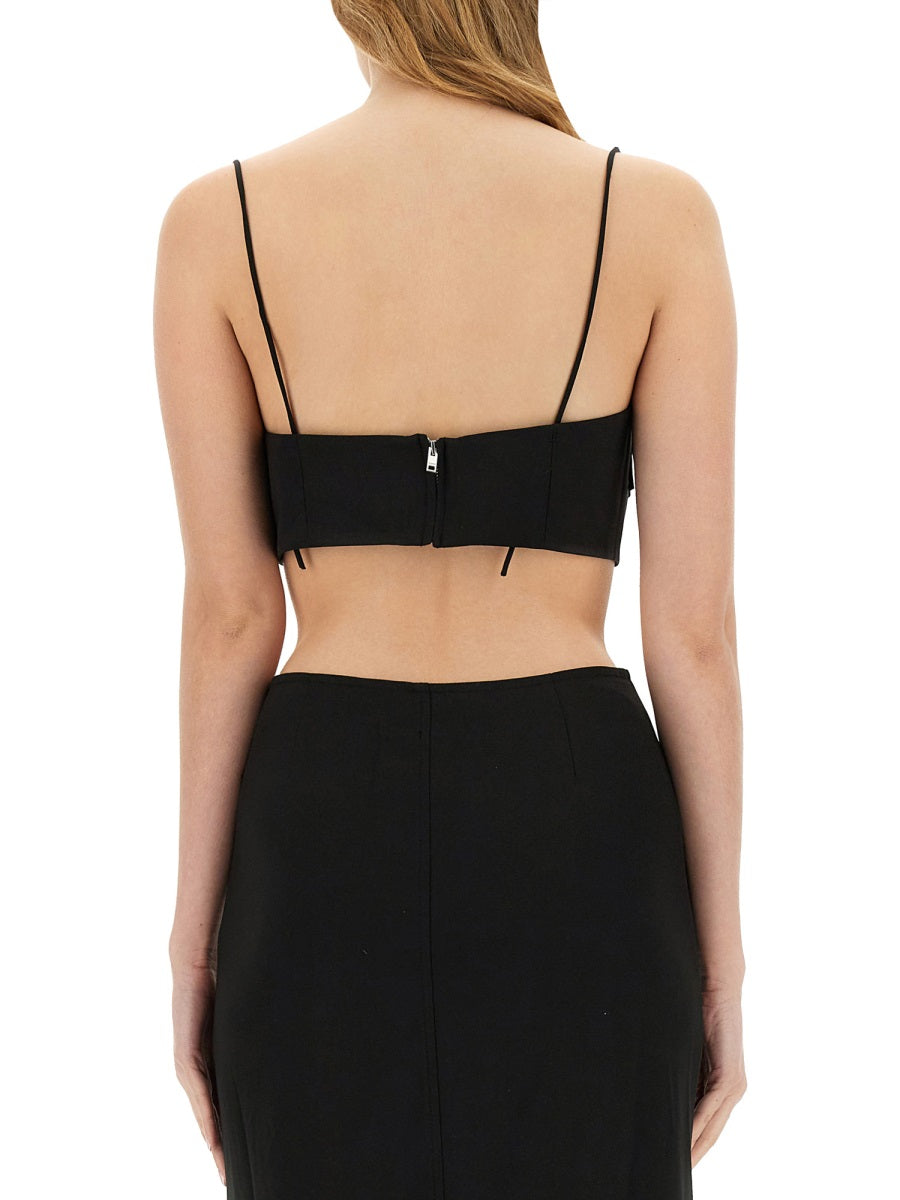 Ganni Top - Nero | Wanan Luxury