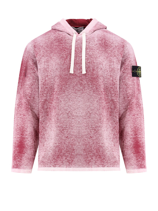 Cotton Reversible Sweater With Iconic Logo Patch