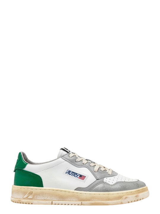 Sneakers Medalist Low Super Vintage Colore Bianco Verde E Grigio