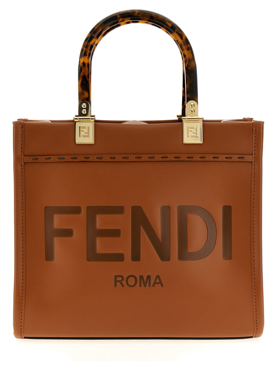 Fendi Sunshine Small Borse A Mano Marrone