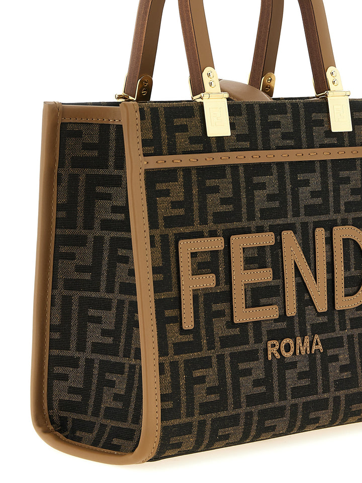 Fendi Sunshine Small Tote - Marrone | 955ded3643d8a0acbe279965008bf5bc45c0c1f1
