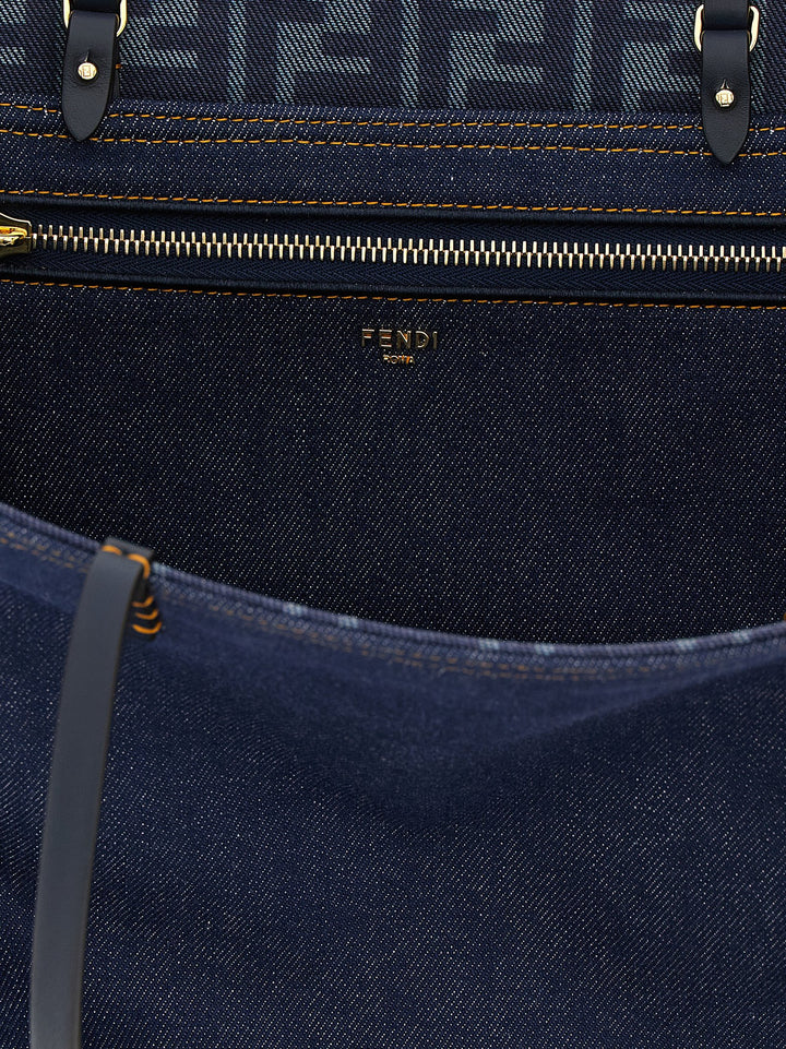 Fendi Roll Tote - Blu | 73fdac7661f6d09606eb1cd49f80c1903328ab4b