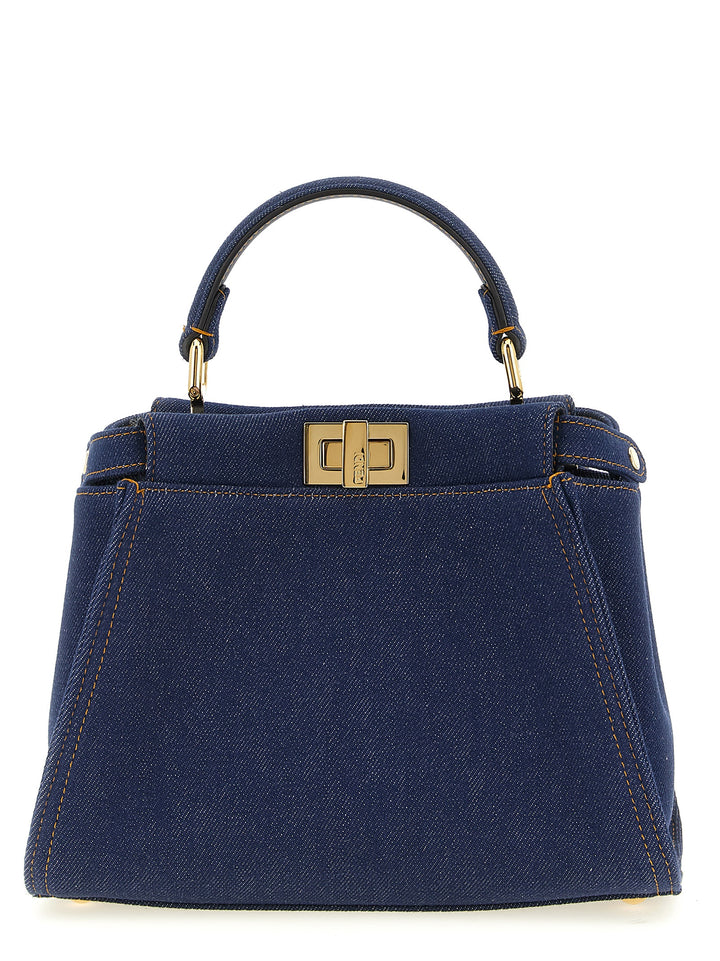 Fendi Peekaboo Borse a Mano - Blu | 5c671a55faa0a41c608f25b21d4ac4f4ebaa21c7
