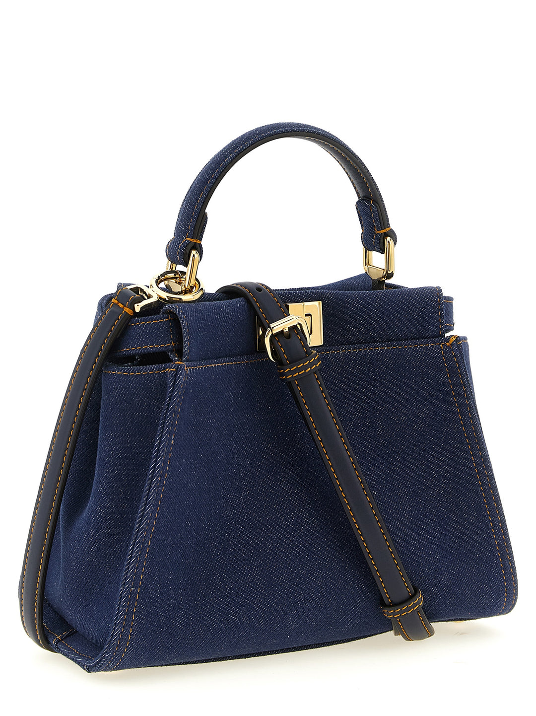 Fendi Peekaboo Borse a Mano - Blu | 2c681e36f7f0ee5be15ff9510d2e62414d724fff