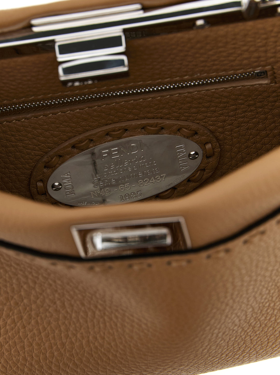 Fendi Peekaboo Borse a Mano - Beige | 7c33b3ac1902305f2f242dfa258fc7ad05b12a08