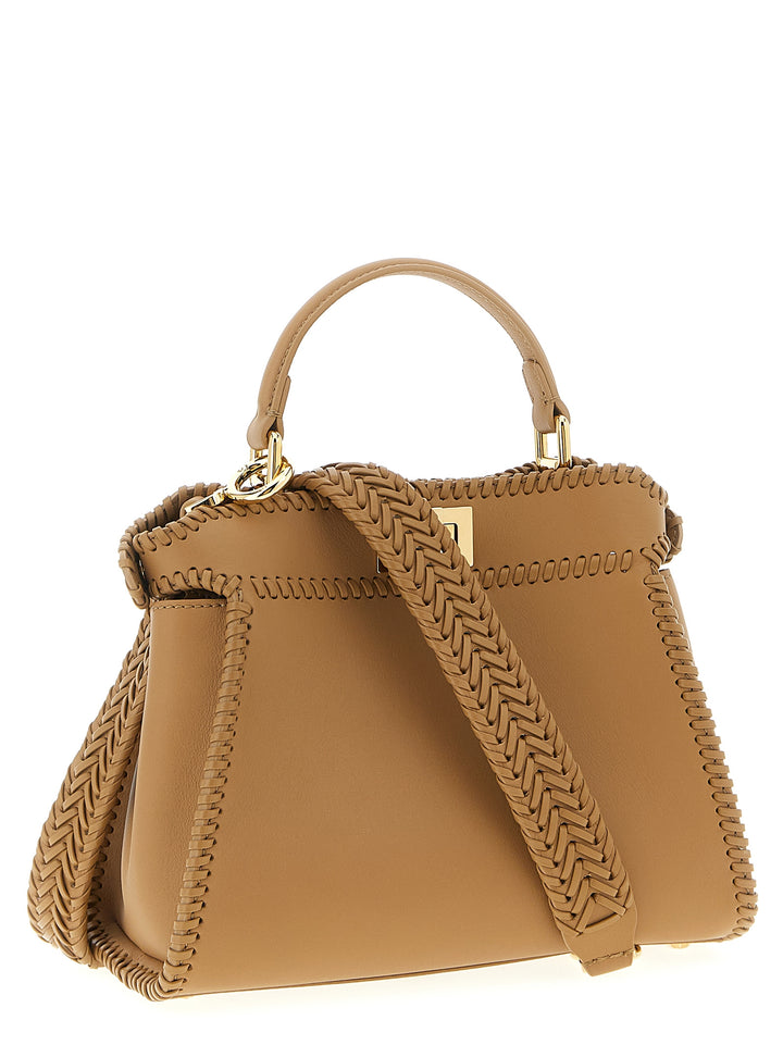 Fendi Pekaboo Mini Borse a Mano - Beige | 092d882c02387172648ea7dd50817a9e76975e30