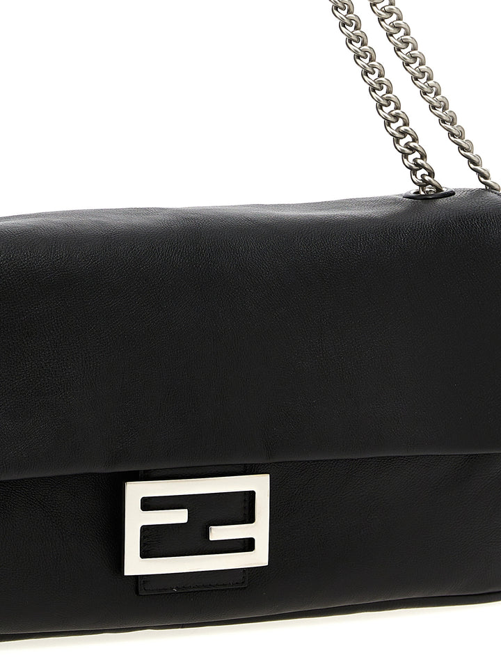 Fendi Baguette Chain Large Borse a Spalla e Tracolla - Nero | 8d254365cb75a8df2922d0b868a1069eaffeedfa
