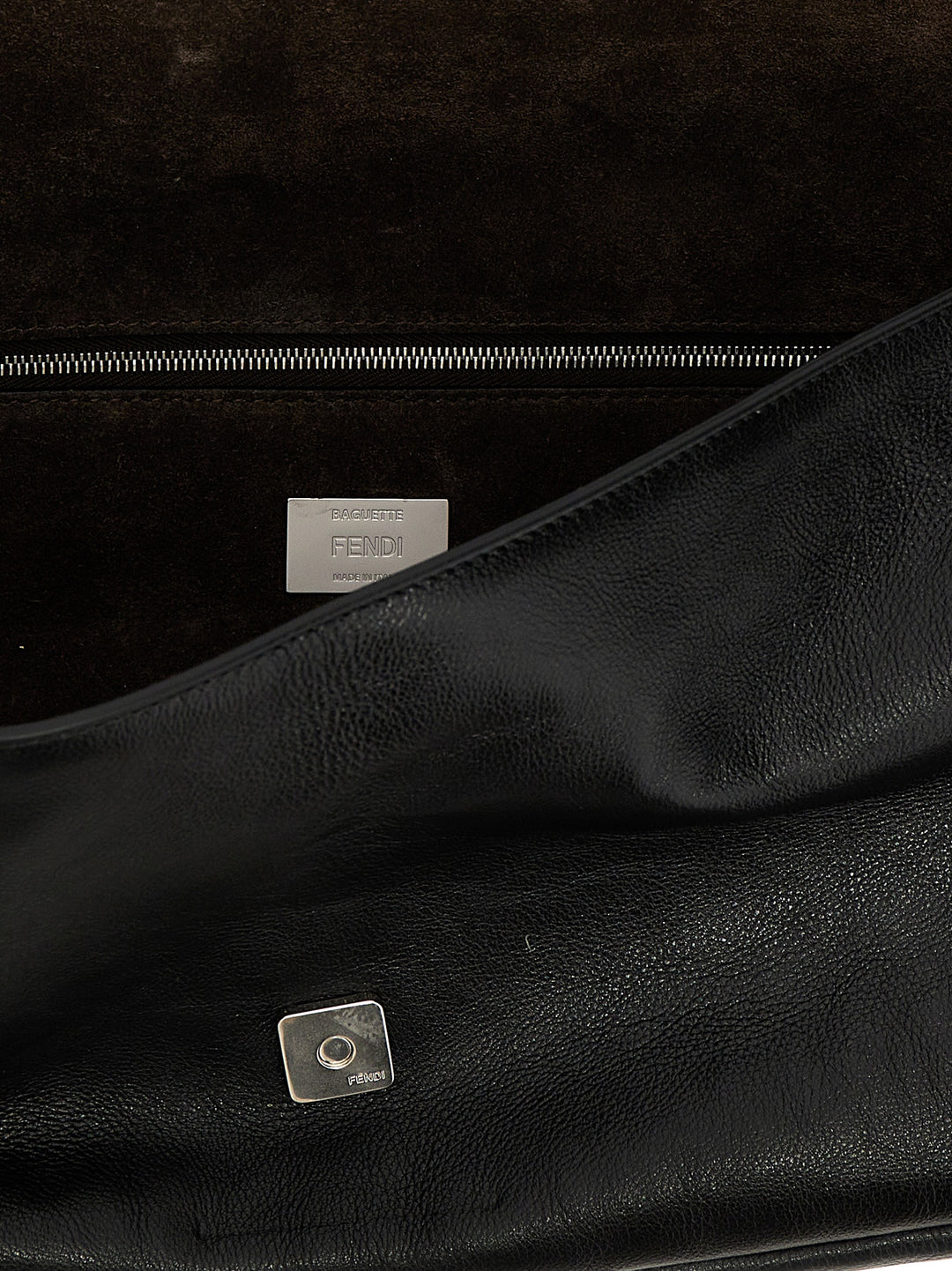 Fendi Baguette Chain Large Borse a Spalla e Tracolla - Nero | 4084a9d49db03746d9ef9d7de34b2e4887b72938