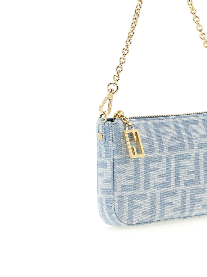 Fendi Baguette Clutch - Celeste | edc8f06c220104d32b0f0de0642e53a13482b9b4
