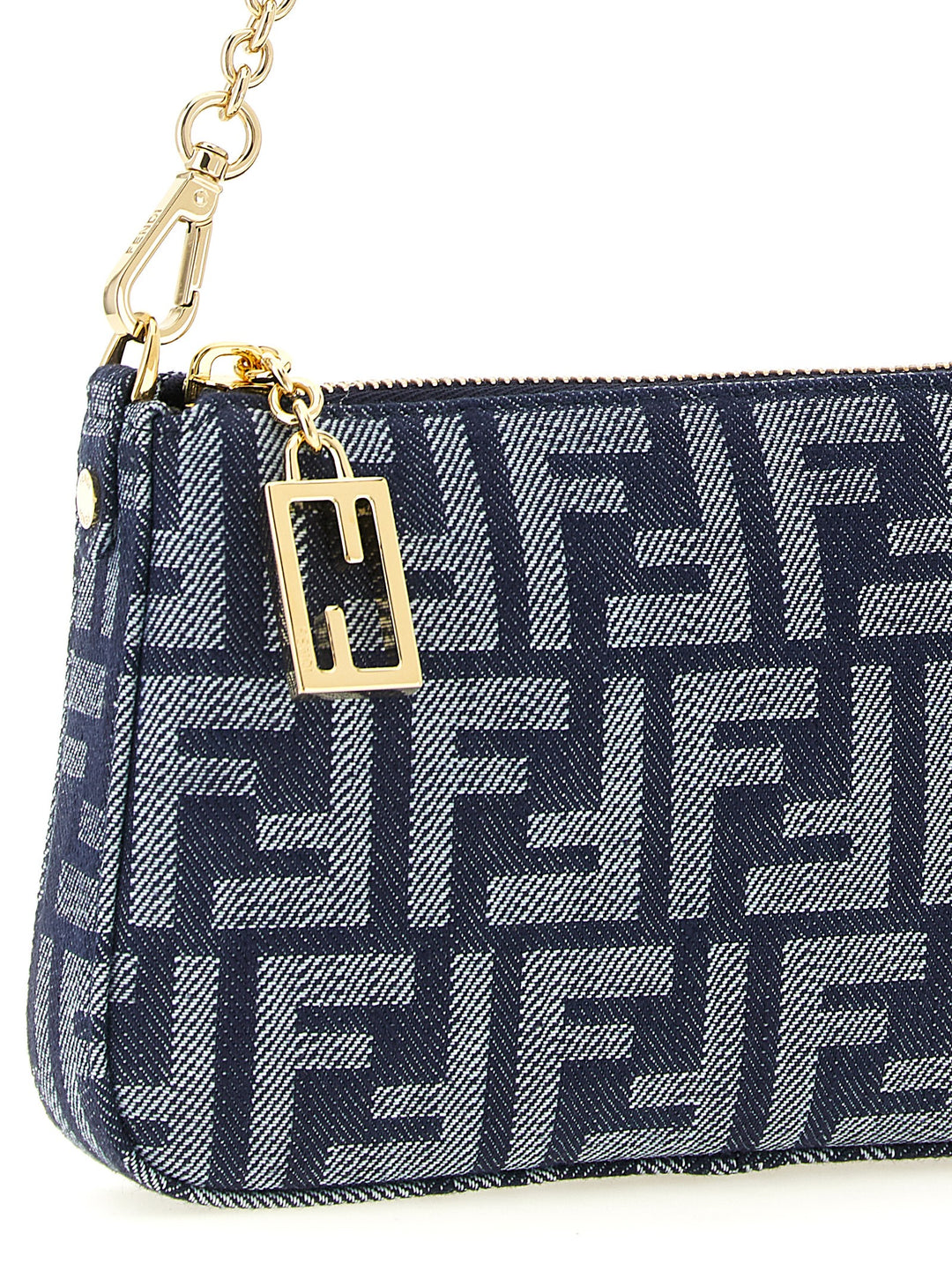 Fendi Baguette Clutch - Blu | 14e30173538f3b355ca2b4f435261671f1e5adc2