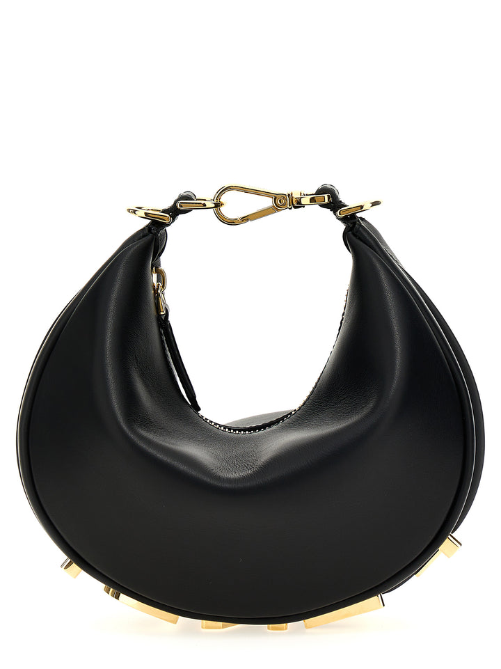 Fendi Fendigraphy Mini Borse a Mano - Nero | 90f6ba7e3fb64ebb43b7f9291cdc4bf942fff628