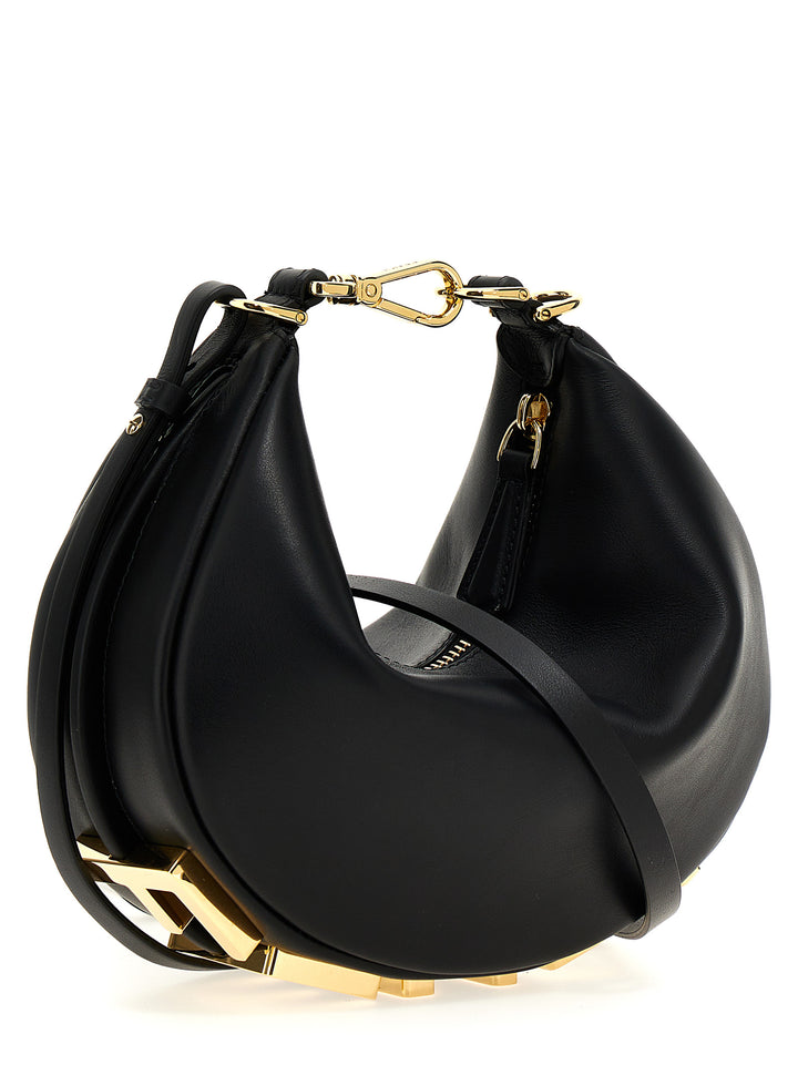 Fendi Fendigraphy Mini Borse a Mano - Nero | 1ce4a36f7dab6ee422ea3b500cfd863b795e3bee