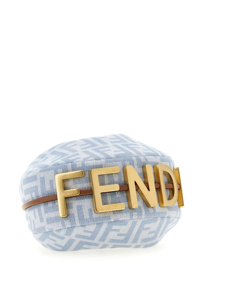 Fendi Fendigraphy Borse a Mano - Celeste | 494bf225b08d76e25eaa0abc23c931776a08ee00