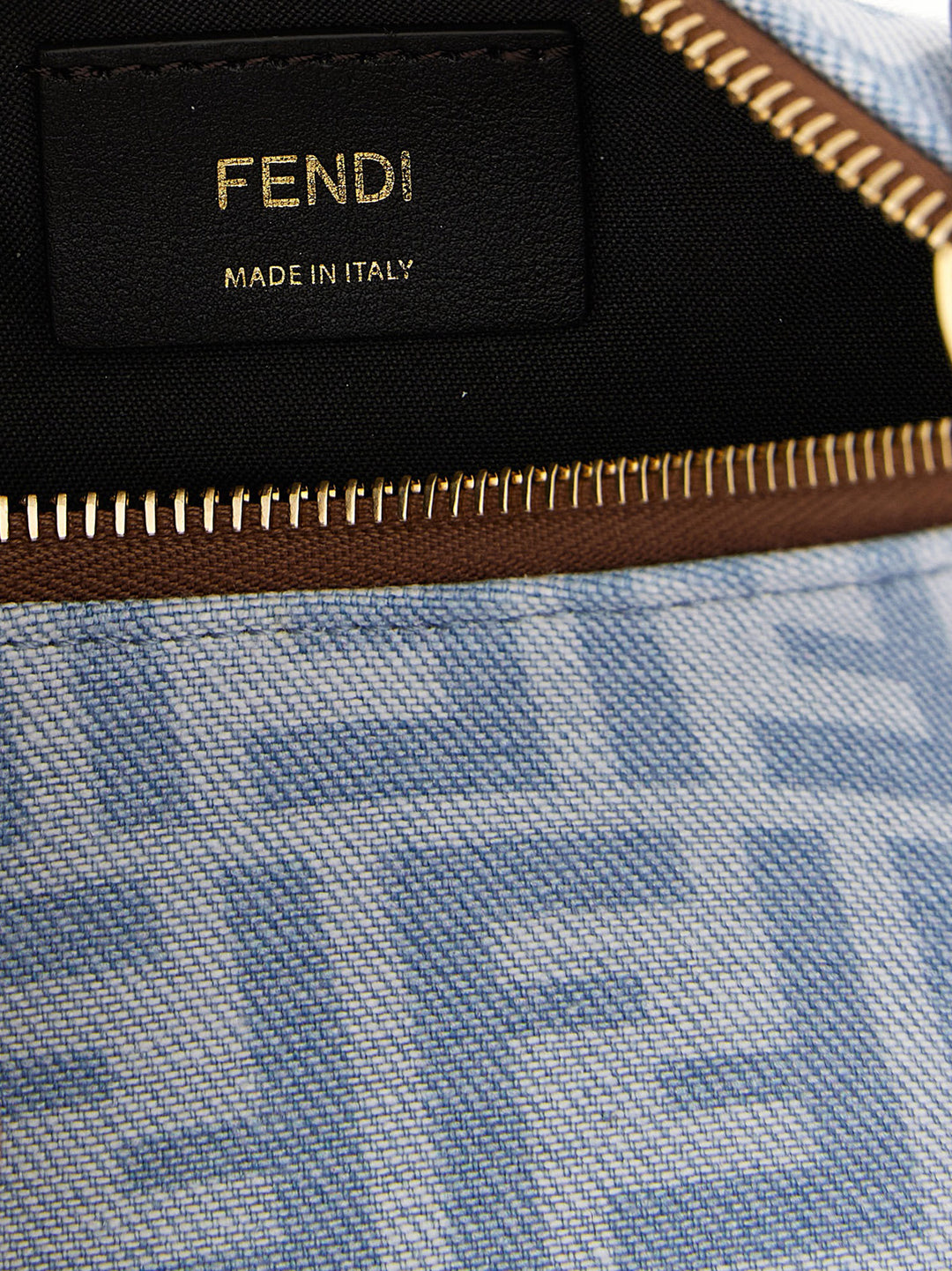 Fendi Fendigraphy Borse a Mano - Celeste | f7811cad2a9811c641119432a8c547aa610a9da6