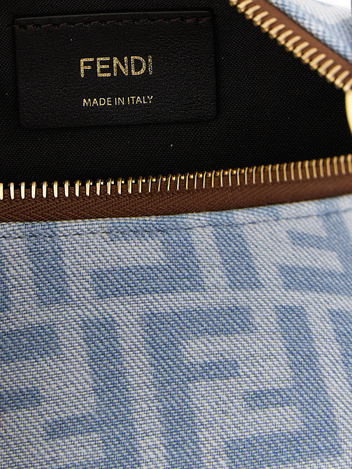 Fendi Fendigraphy Borse a Mano - Celeste | f7811cad2a9811c641119432a8c547aa610a9da6