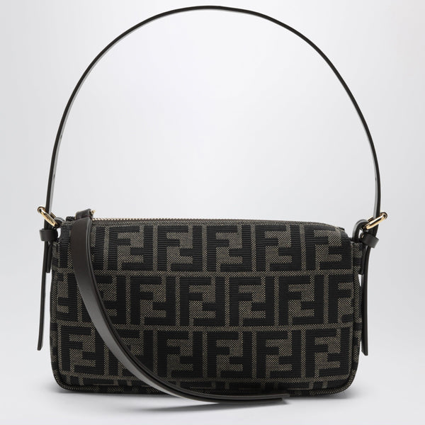 Fendi Vanity Piccola In Jacquard Ff Marrone Tabacco