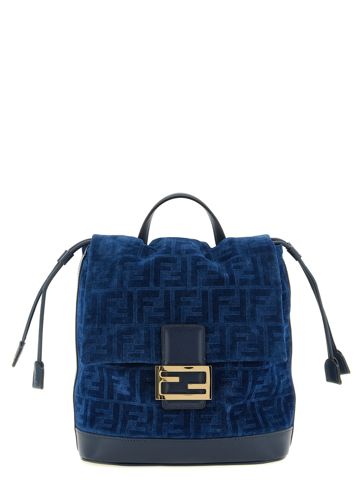 Fendi Ff Flocked Denim Backpack Zaini e Valigie - Blu | 7b24b1f3b026ed83bf13d777f92e988a95c23efb