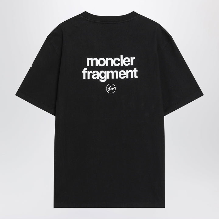 Moncler X Frgmt Schwarzes Baumwoll-T-Shirt Logo