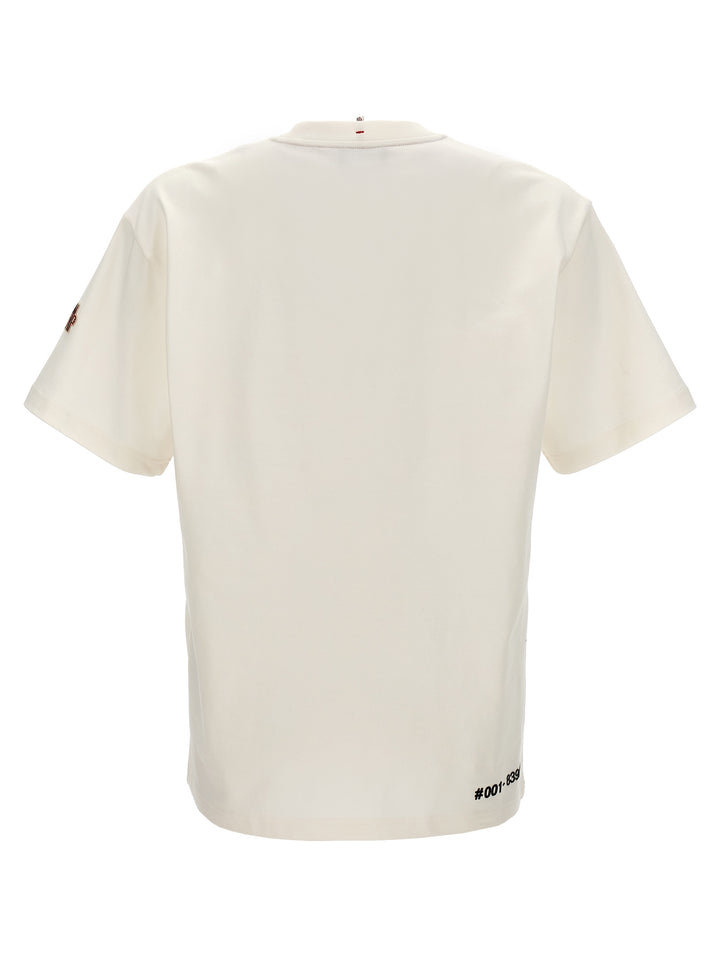 Embossed Logo T Shirt Bianco