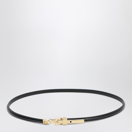 Ff Black Leather Belt