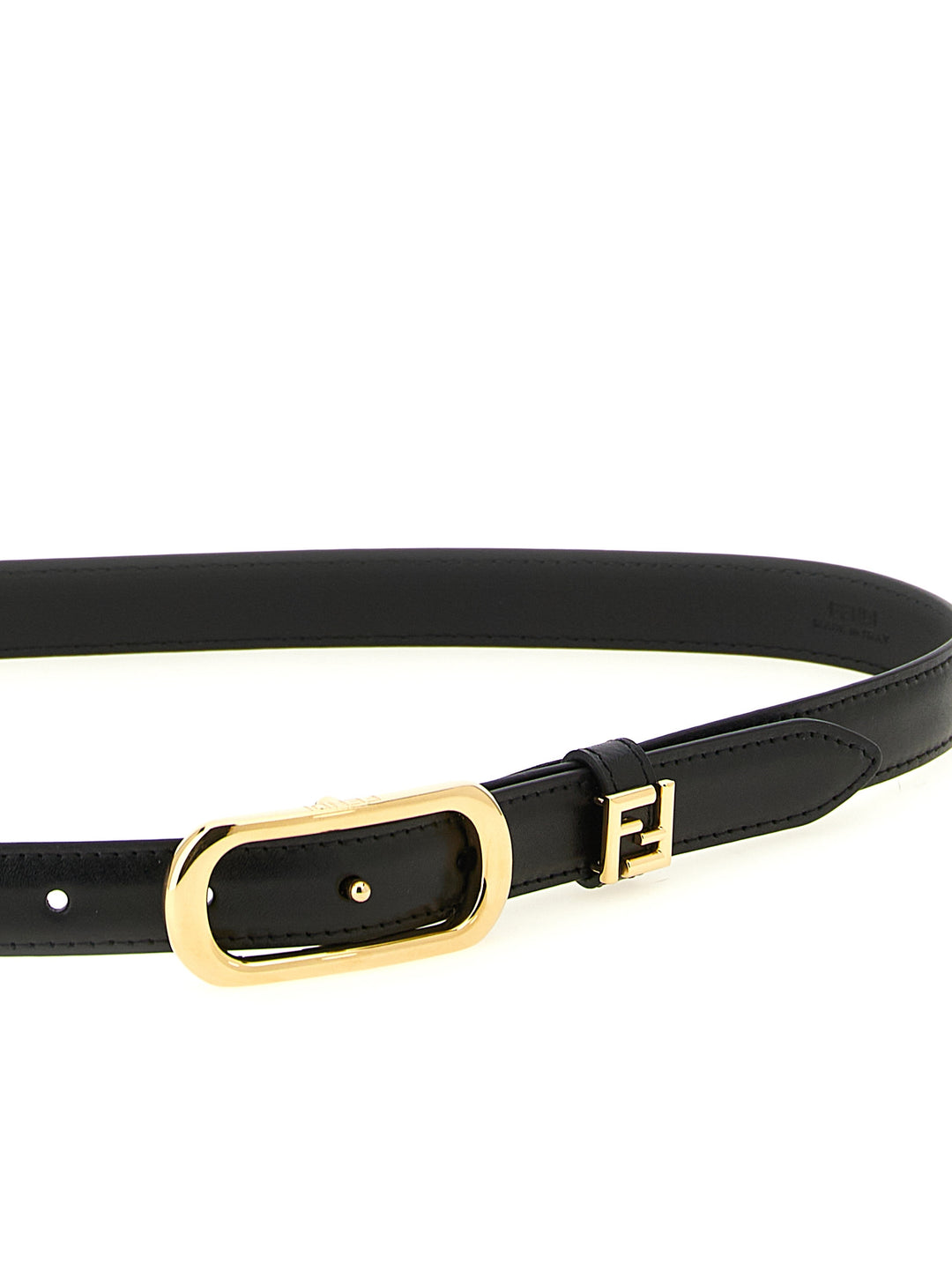 Fendi Ff Belt Cinture - Nero | 4764a4e9399eea3b65d7df7689ad48a57653a93d