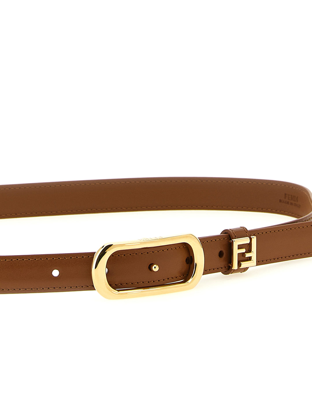 Fendi Ff Belt Cinture - Marrone | 599c48b643cb87fbd17449d0e9d1d9ba25ebeefc