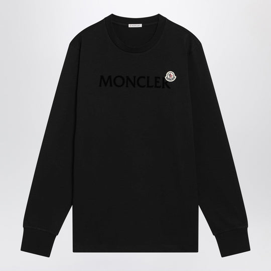 Black Long-Sleeved T-Shirt With Logo