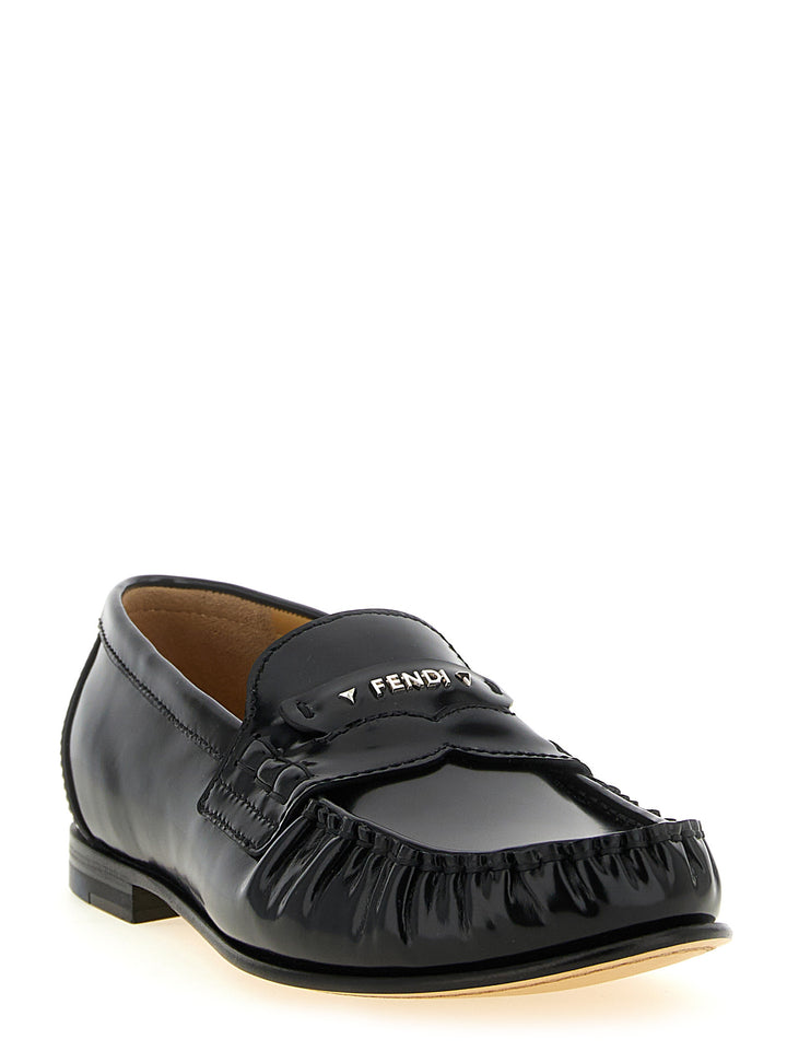 Fendi Fendi Scrunch Mocassini - Nero | 3edd0a48c7e71639f1a4dcdfbfdf973e6577d167