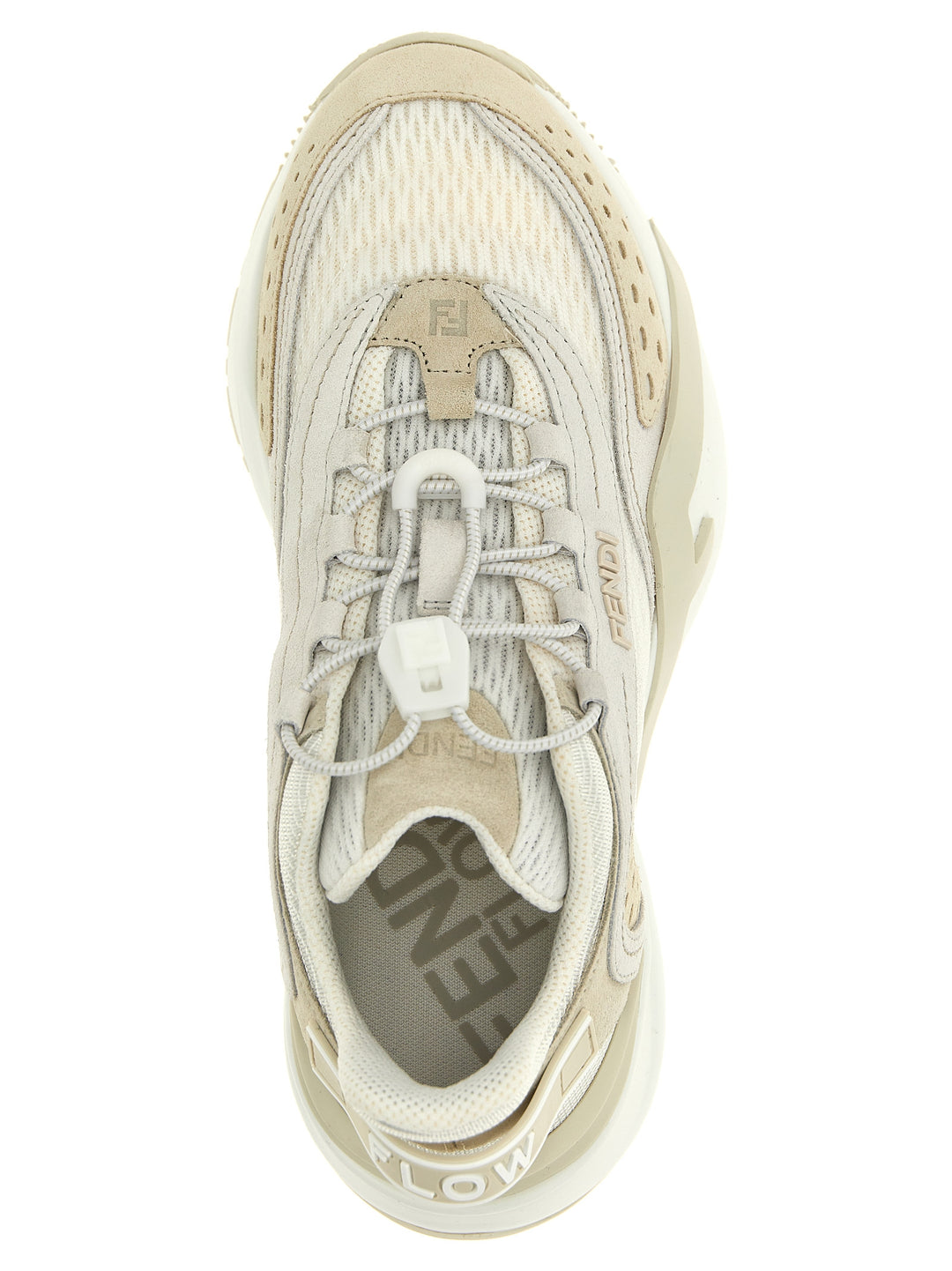 Fendi Fendi Flow Sneakers - Bianco | 66ca010f3d3e22f3a35f8a14d2fbba8ccafc0afa