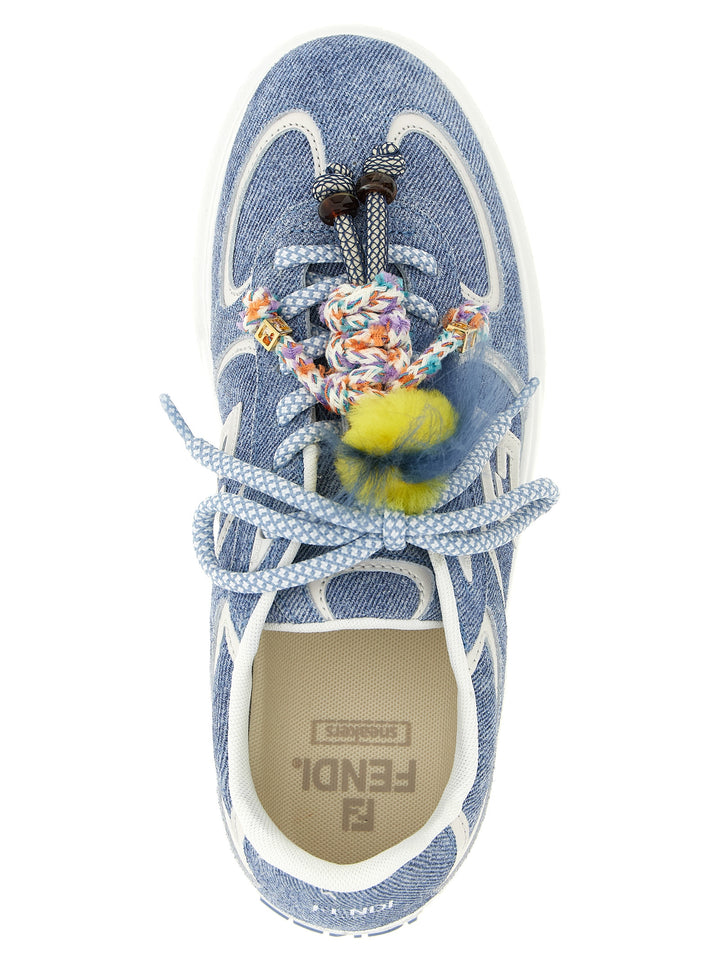 Fendi Fendi Match Sneakers - Celeste | 804ae84100510ac7b3c90dd8f17fc71d56e64030