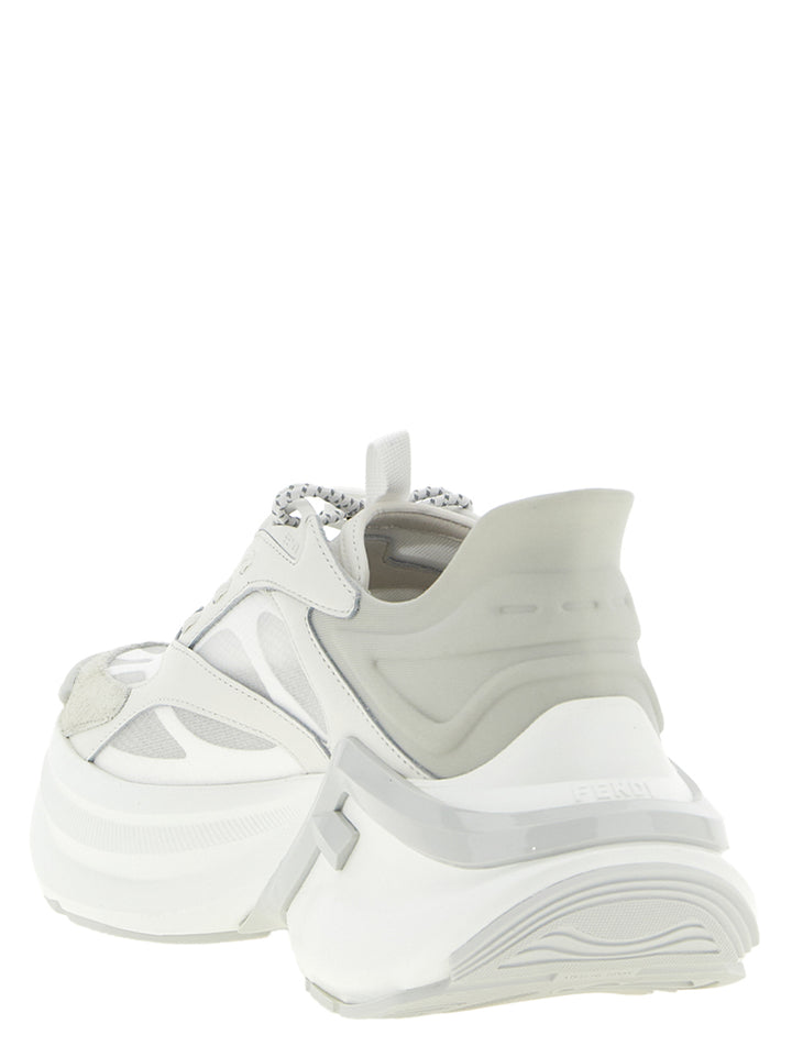 Fendi Fendi F-Light Sneakers - Grigio | 953f1d5c181279debb16182a93a83f585aec6eab