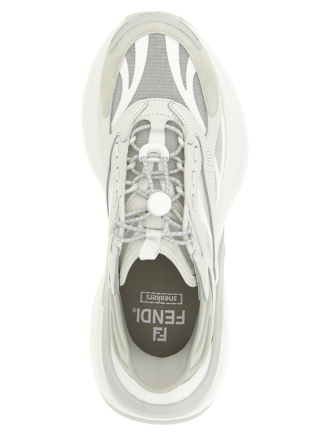 Fendi Fendi F-Light Sneakers - Grigio | 8446c0d9a4ddb8c6b5516aa4f696e1fae3501e29