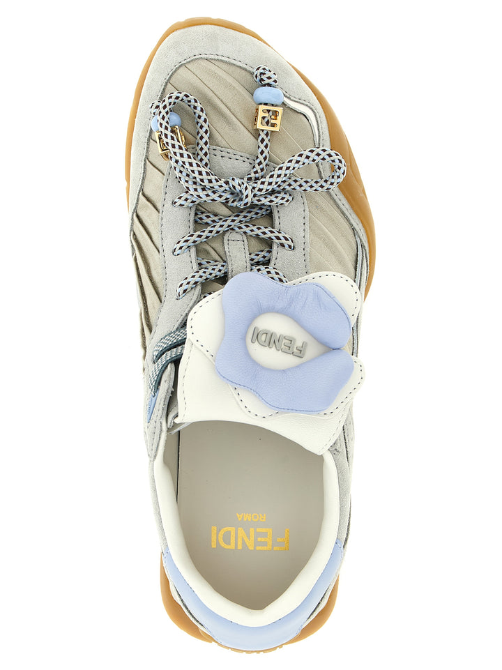 Fendi Fendi Wave Pulse Sneakers - Grigio | 0f26647fbdb0b5375db37325c3f5fc67f0410652