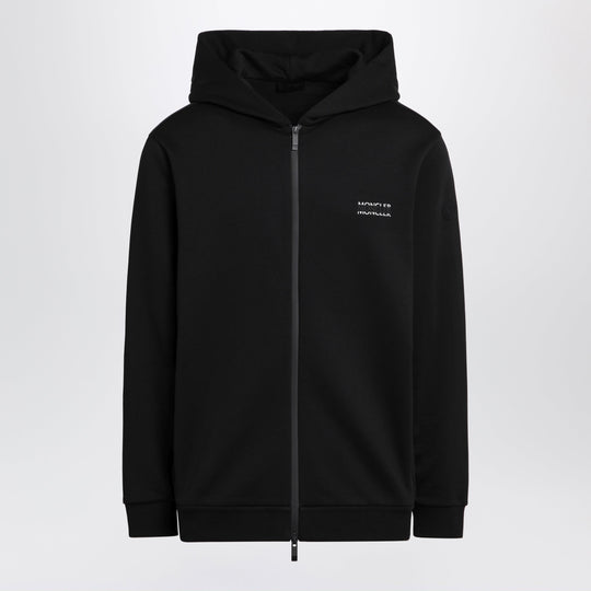 Logo Cotton Jersey Hoodie With Zip