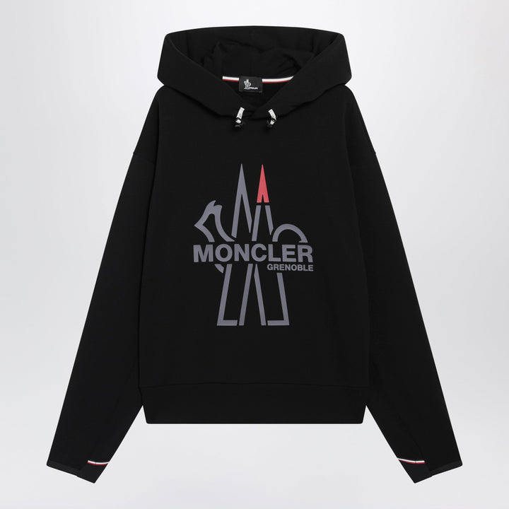 Moncler Grenoble Cárdigan con Cremallera Negro en Polartec