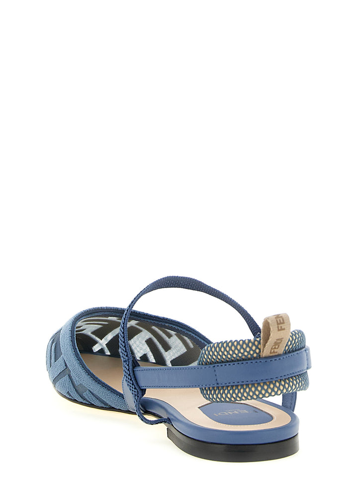 Fendi Colibrì Lite Sandali - Celeste | 6b7fb28419ba949059f54083b48c6051e2ea6c77