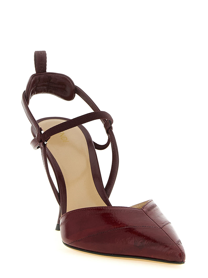 Fendi Very Colibrì Decollete - Bordeaux | e50d2902d2d42439d8ce4247c8536e2b2bbdd6aa