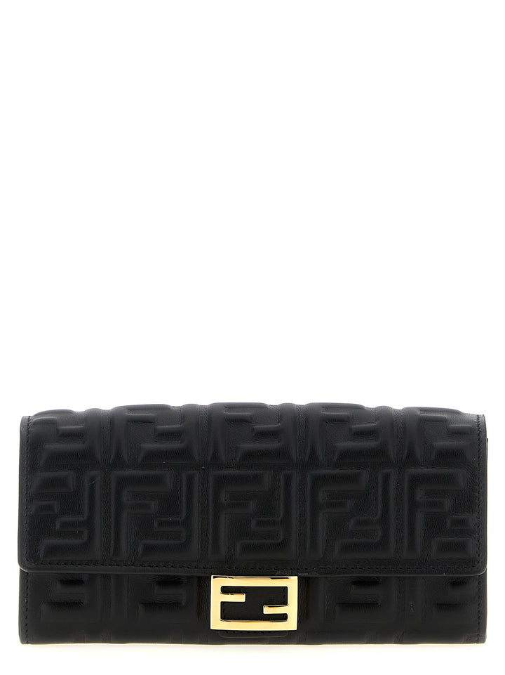 Fendi Baguette Portafogli - Nero | b5e4851c4d441f46c95baacc8342cb148b846932