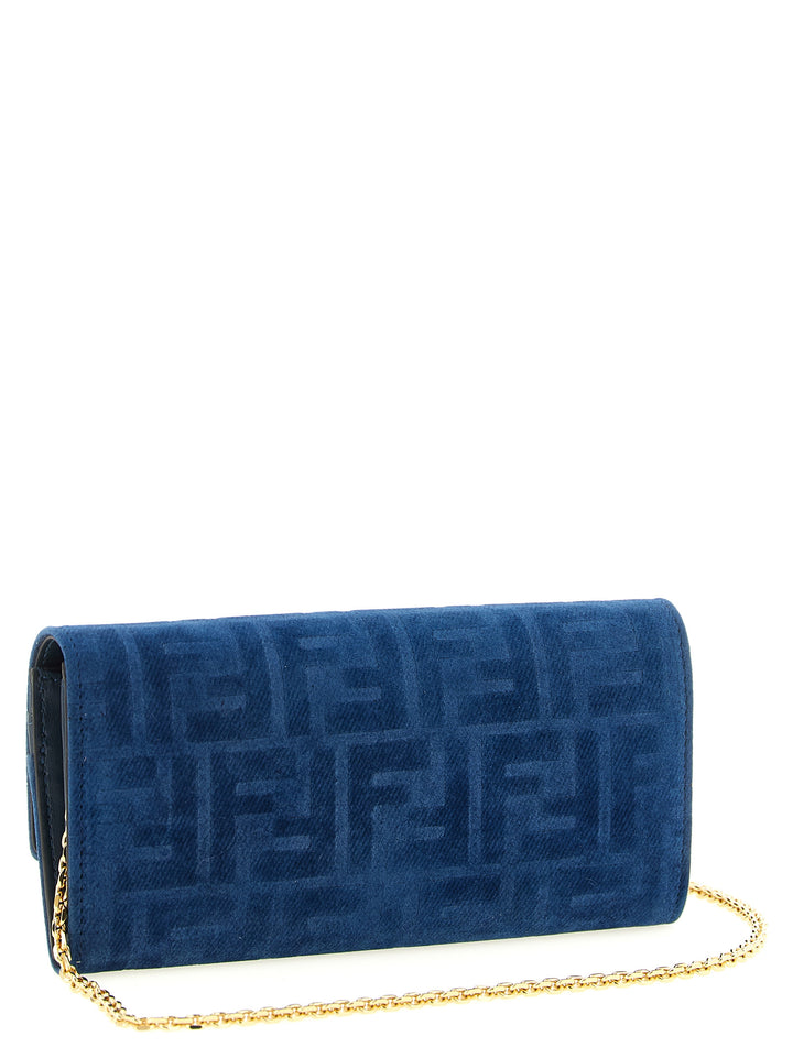 Fendi Continental Baguette Portafogli - Blu | 6ce29381bb4f80eaa7707c4262856b8e6c16c530